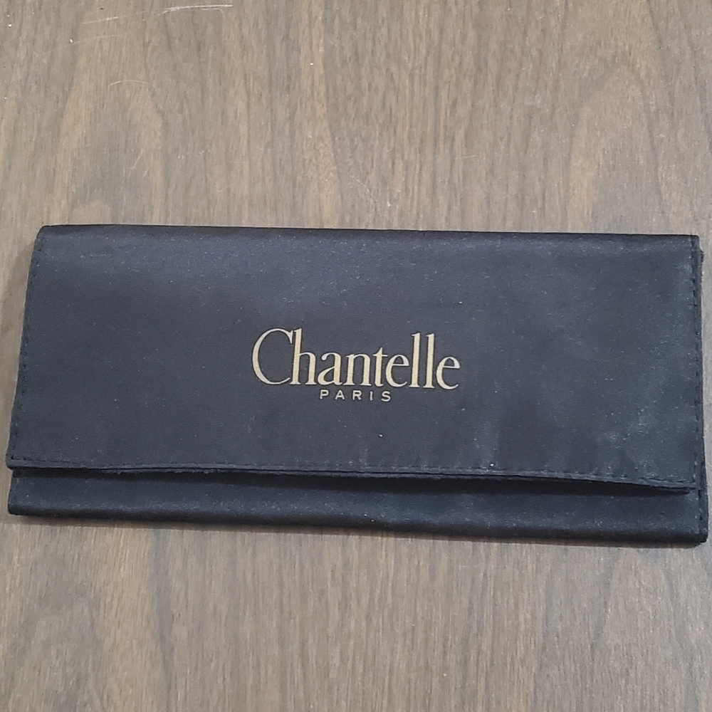 Chantelle Paris Jewelry holder wallet NWOTS black w/suede inside snap closure - Picture 5 of 8